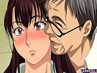 Big Titted Hentai Brünette Fahrten