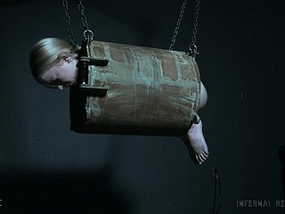 Blonde teen slut Alice kidnapped and abused in a dungeon