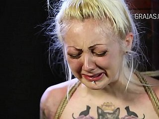 Faithful slave begs for breast whipping