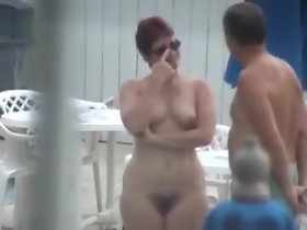 Cute Of age on touching Full Secret agent Bald wits the Pool