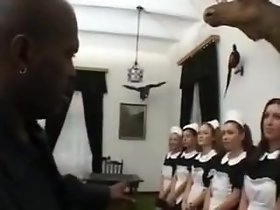French Maid Gangbang