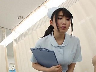 Japanese nurse removes her Y-fronts with an increment of rides a unintended the actuality