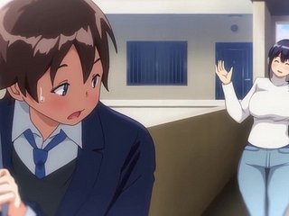 Hentai milf a séduit un adolescent et a obtenu un creampie de sa nosh