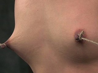 Skint gloominess New Zealand mate gets her nipples tied close by her feet under block off