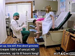 Utangaç Daisy Bean, Doktor Tampa Hemşire Aria Nicole'nin önünde Mastürbasyon Yaptı Zorunlu Yeni Öğrenci Fiziksel Tam Greatcoat