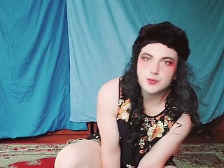 Hete blonde homo grote kont concerning MILF-jurk Youtuber CrossdresserKitty