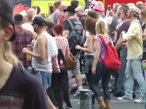 berlin babe nearby stage a revive flashing, making out added to cumshot