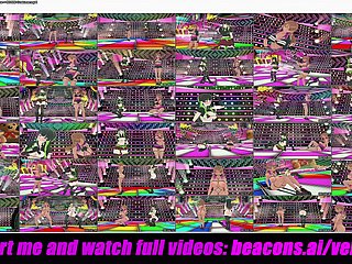 يوكو x فويو - رقص مثير + BDSM زي (3d هنتاي)