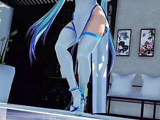 dày miku với on touching lớn on touching - off colour dance (3d hoạt)