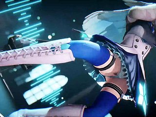 Dễ thương thiếu niên Phô quần lót của cô ấy trong khi khiêu vũ (3D HENTAI)