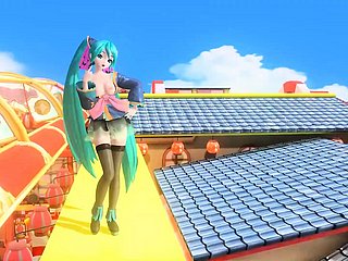 Hatsune Miku - Cute Dance (Fisica delle tette) (3D HENTAI)