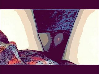 رجل كوري لعق كس بلدي ويمارس الجنس مع قدمي جوارب طويلة