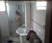 Chinese matured granny in shower