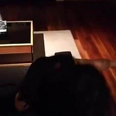 Pute chinoise en sac de peau