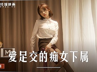 La secretaria de Anegao acaricia lo mejor-Zhou Ning-MD-0258-El mejor movie porno new de Asia