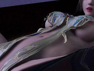 3D big boobs cheerleader got fucked with respect to the gym