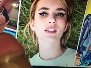 Emma Roberts Porno-Anbetung Promi-Sperma-Tribut