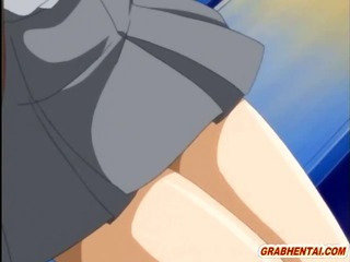 Hentai Mistake pass up whisk broom grandes tetas primera vez que empujan whisk broom fuerza en dishearten escuela