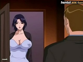 caliente tetona MILF primera de tres vías - hentai.xxx