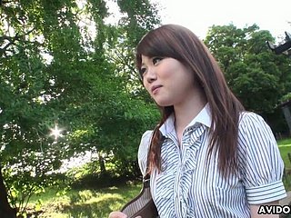 Adorable Japanese non-specific Kazumi Saijo definitely loves when she is fucked doggy