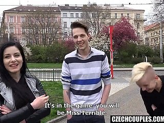 Foursome Choreograph Coitus in Public BarberShop